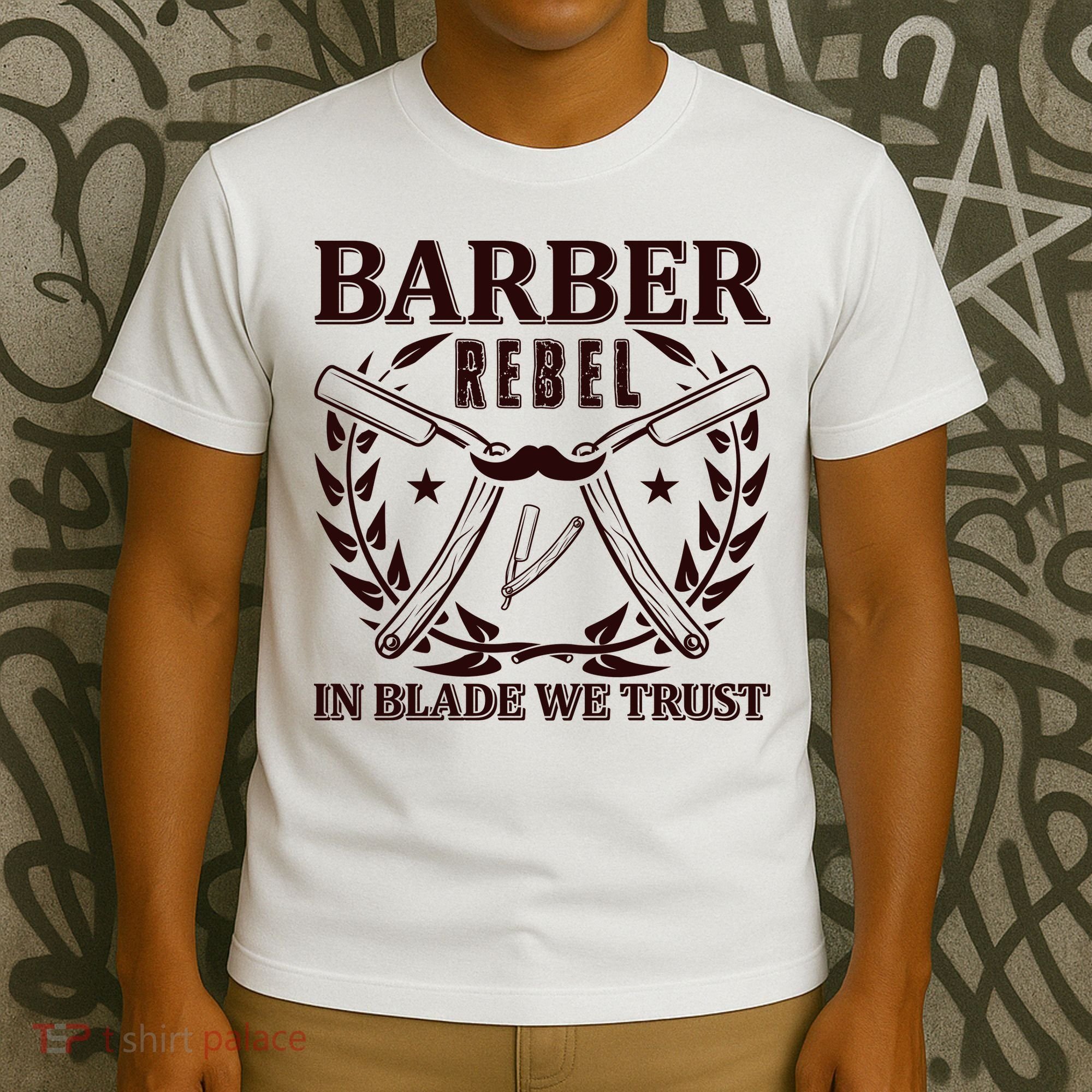 Barber Rebel In Blade We Trust T-Shirt