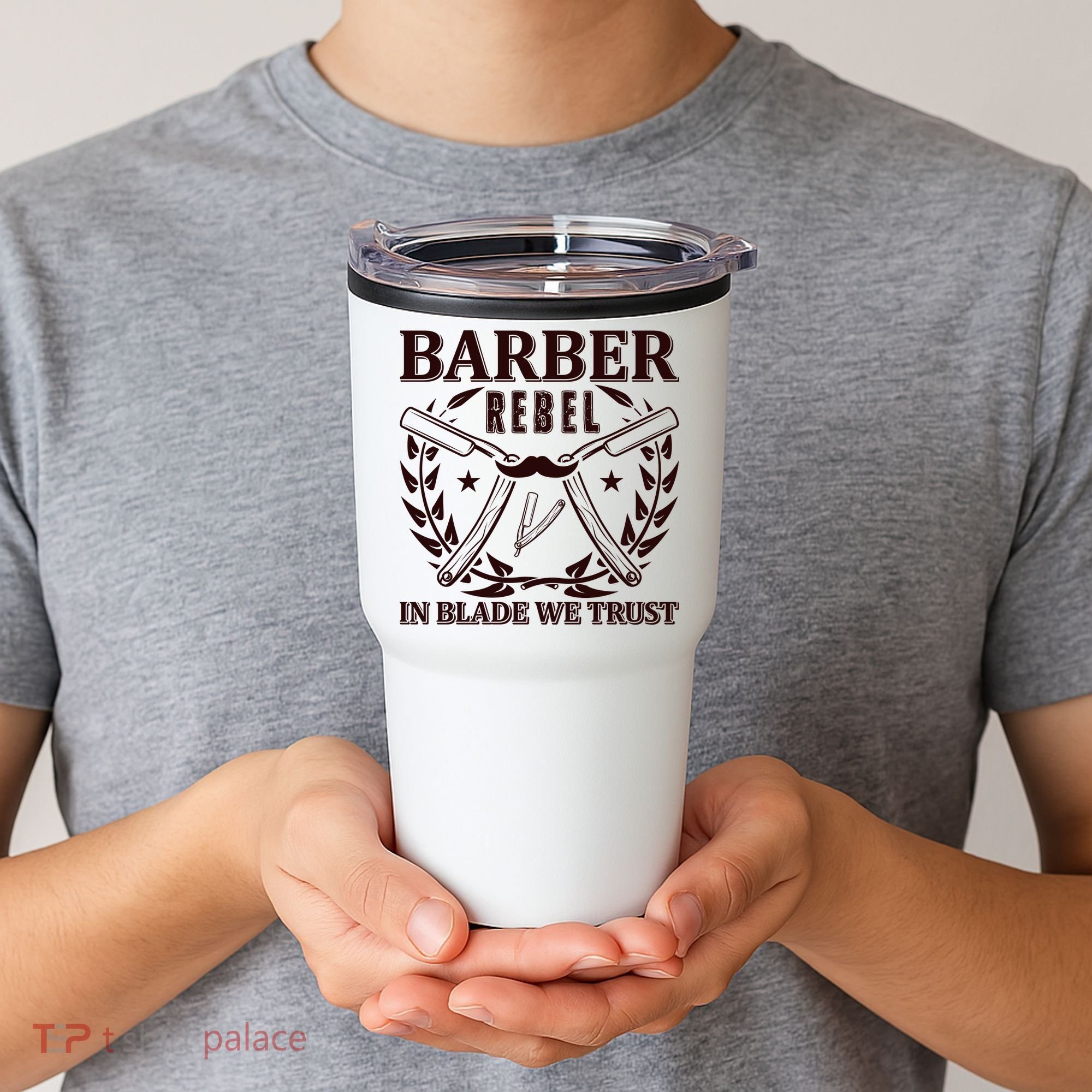 Barber Rebel In Blade We Trust Tumbler