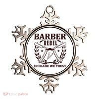 Barber Rebel In Blade We Trust Ornament thumb 0