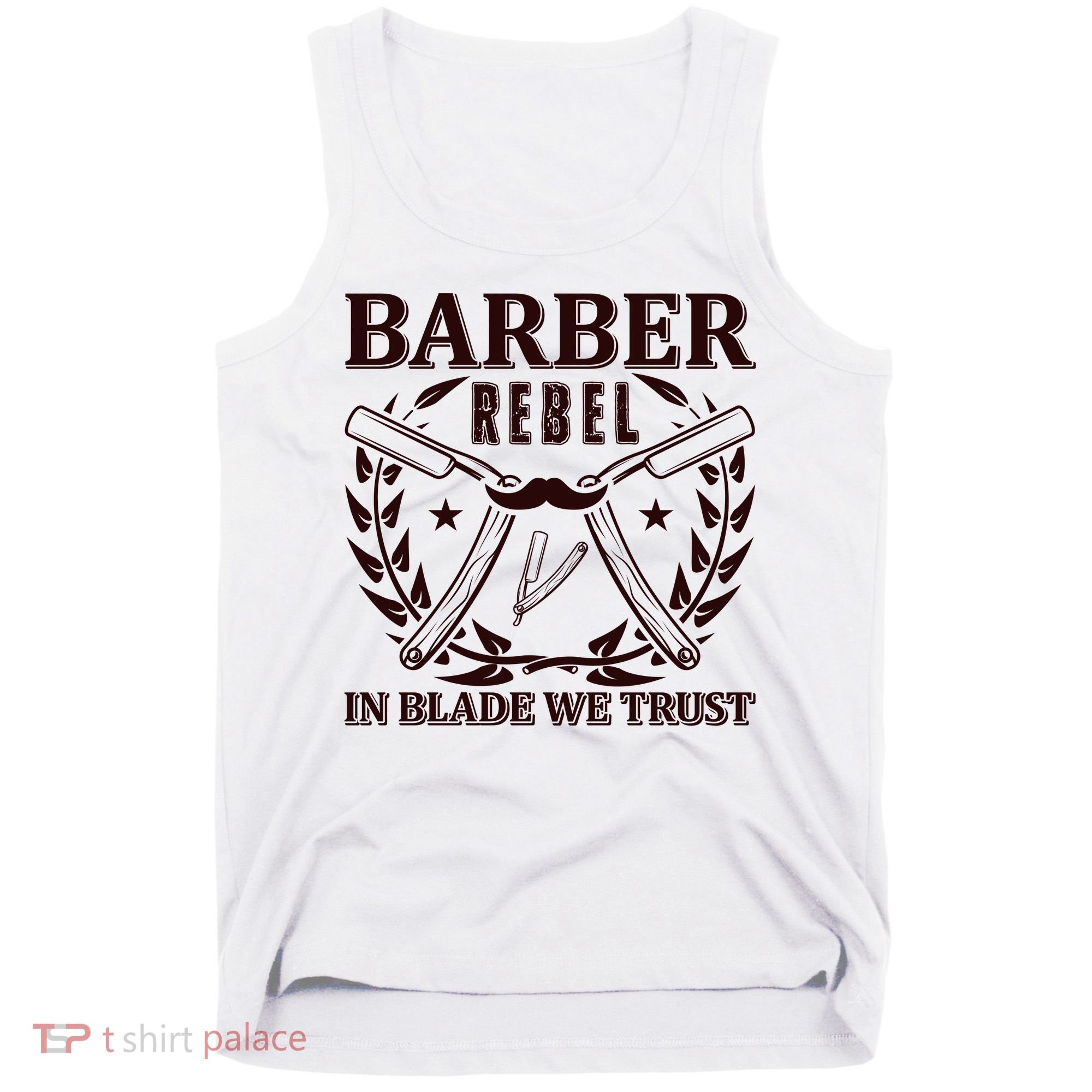 Barber Rebel In Blade We Trust Tank Top