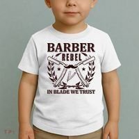 Barber Rebel In Blade We Trust Toddler T-Shirt thumb 2