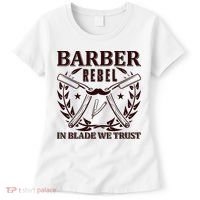 Barber Rebel In Blade We Trust Women's T-Shirt thumb 0