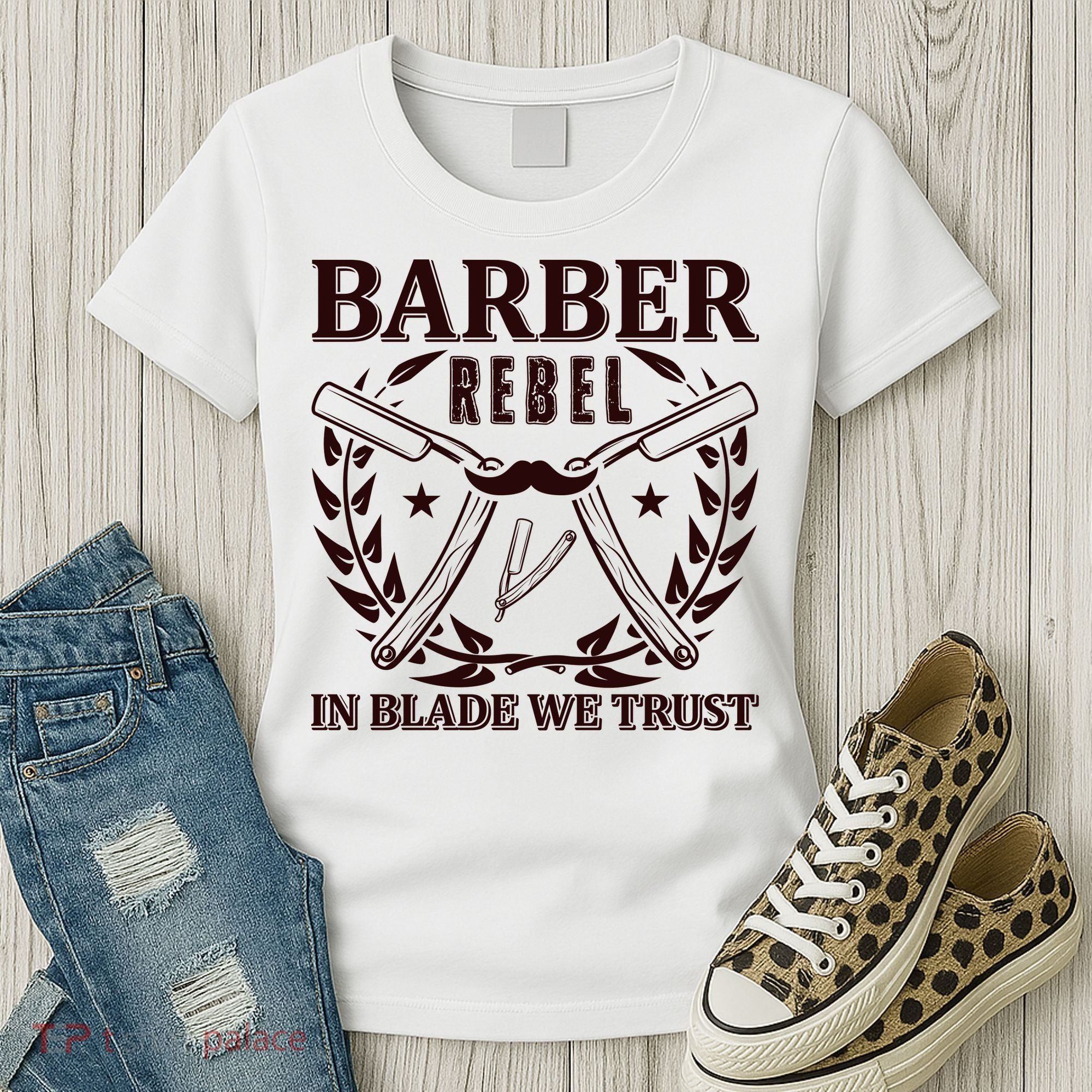 Barber Rebel In Blade We Trust Women's T-Shirt