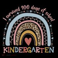 Boho Rainbow I Survived 100 Days Of Kindergarten Student Gift Coffee Mug thumb 5
