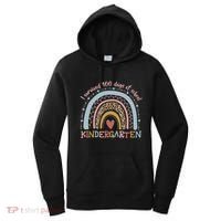 Boho Rainbow I Survived 100 Days Of Kindergarten Student Gift Women's Hoodie thumb 0