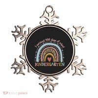 Boho Rainbow I Survived 100 Days Of Kindergarten Student Gift Ornament thumb 0