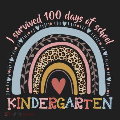Boho Rainbow I Survived 100 Days Of Kindergarten Student Gift Sport-Tek Posi-UV Pro Polo