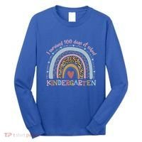 Boho Rainbow I Survived 100 Days Of Kindergarten Student Gift Long Sleeve Shirt thumb 0