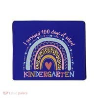 Boho Rainbow I Survived 100 Days Of Kindergarten Student Gift Mousepad thumb 0