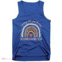 Boho Rainbow I Survived 100 Days Of Kindergarten Student Gift Tank Top thumb 0
