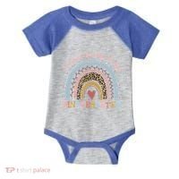 Boho Rainbow I Survived 100 Days Of Kindergarten Student Gift Infant Baby Jersey Bodysuit thumb 0