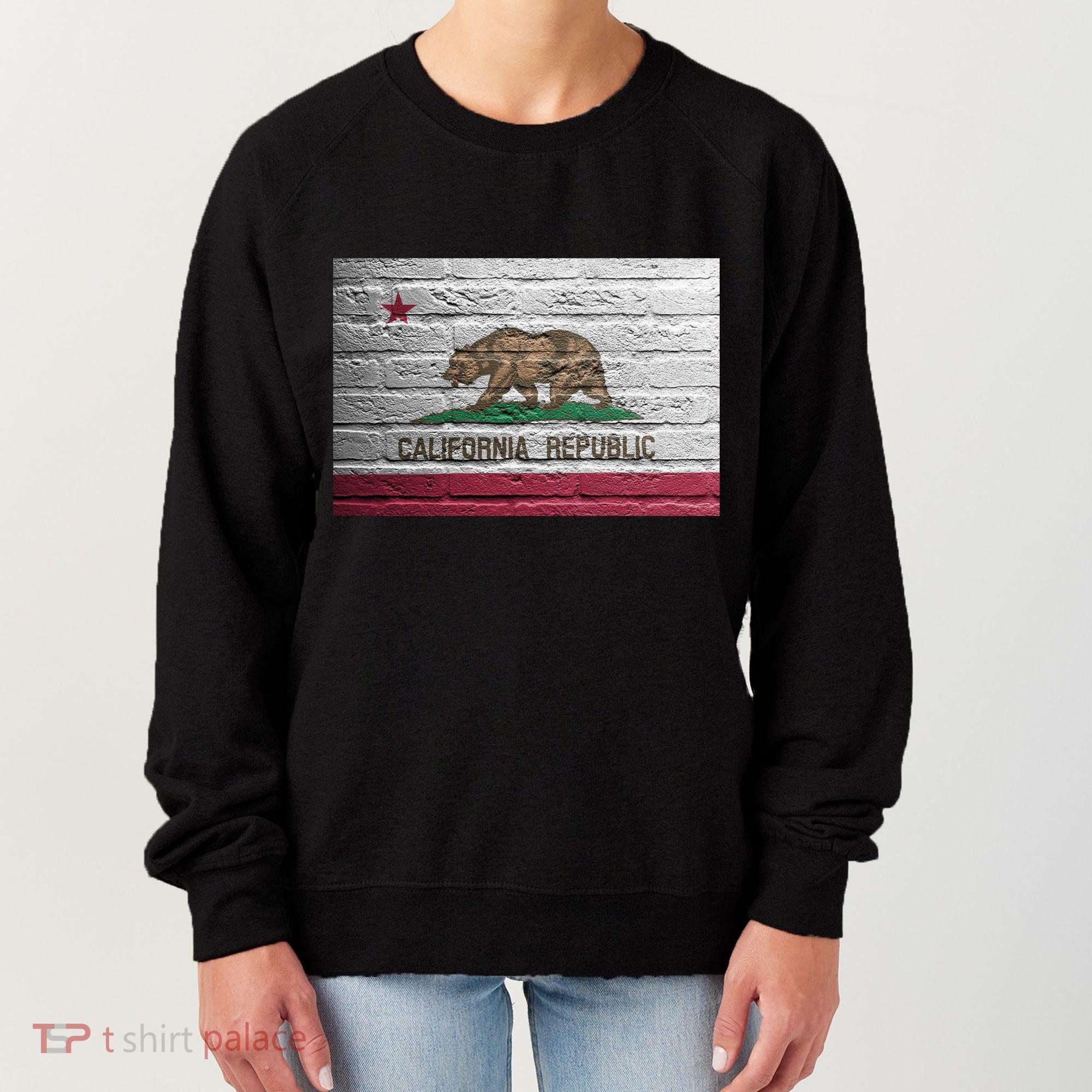 Brick California Republic Bear Flag Women's Sweatshirt