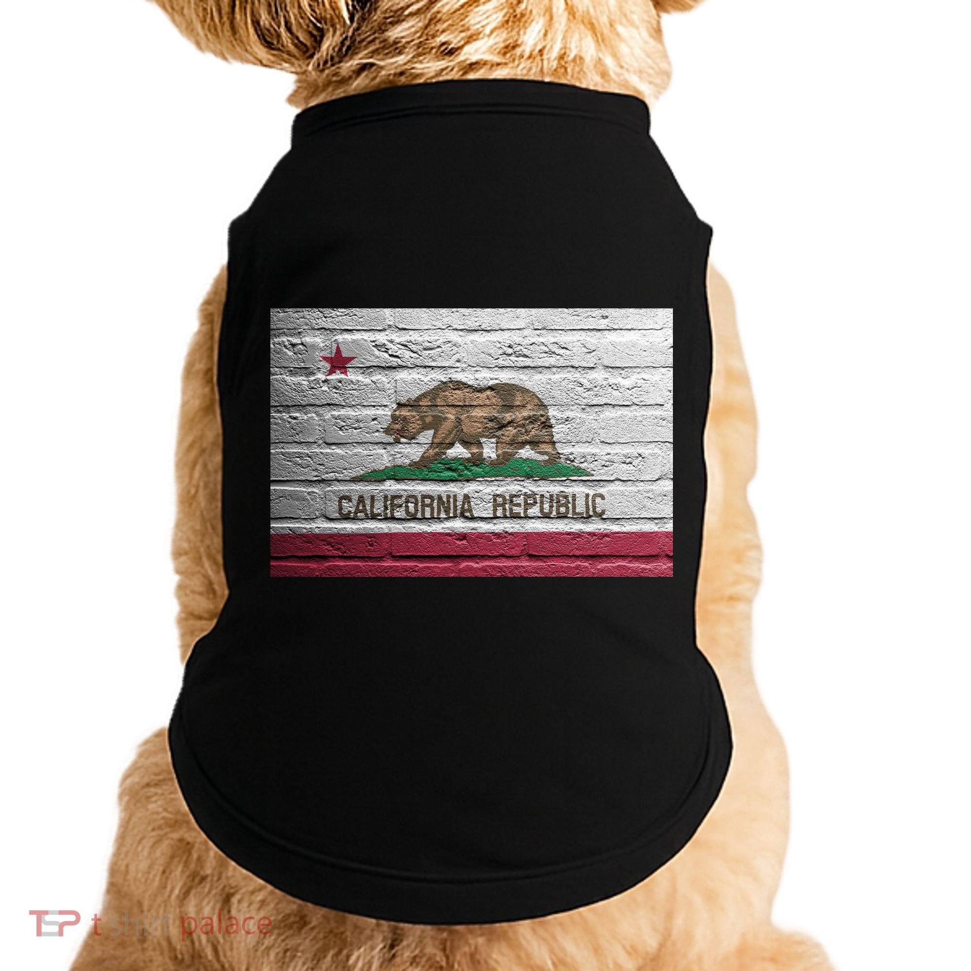 Brick California Republic Bear Flag Doggie Tank