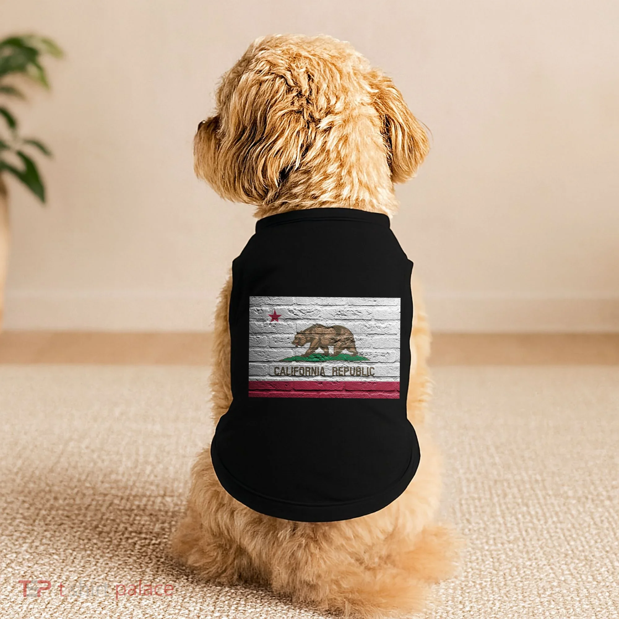 Brick California Republic Bear Flag Doggie Tank