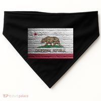 Brick California Republic Bear Flag USA-Made Doggie Bandana thumb 0