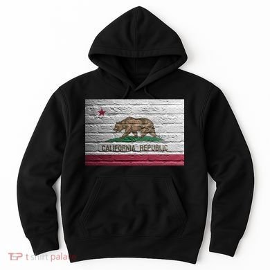 Brick California Republic Bear Flag Hoodie