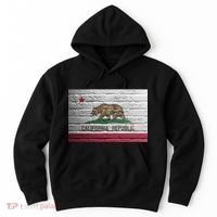 Brick California Republic Bear Flag Hoodie thumb 0