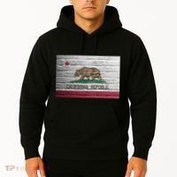 Brick California Republic Bear Flag Hoodie thumb 2