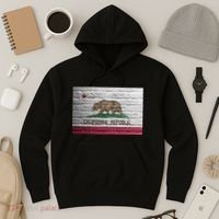 Brick California Republic Bear Flag Hoodie thumb 3