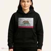 Brick California Republic Bear Flag Hoodie thumb 5