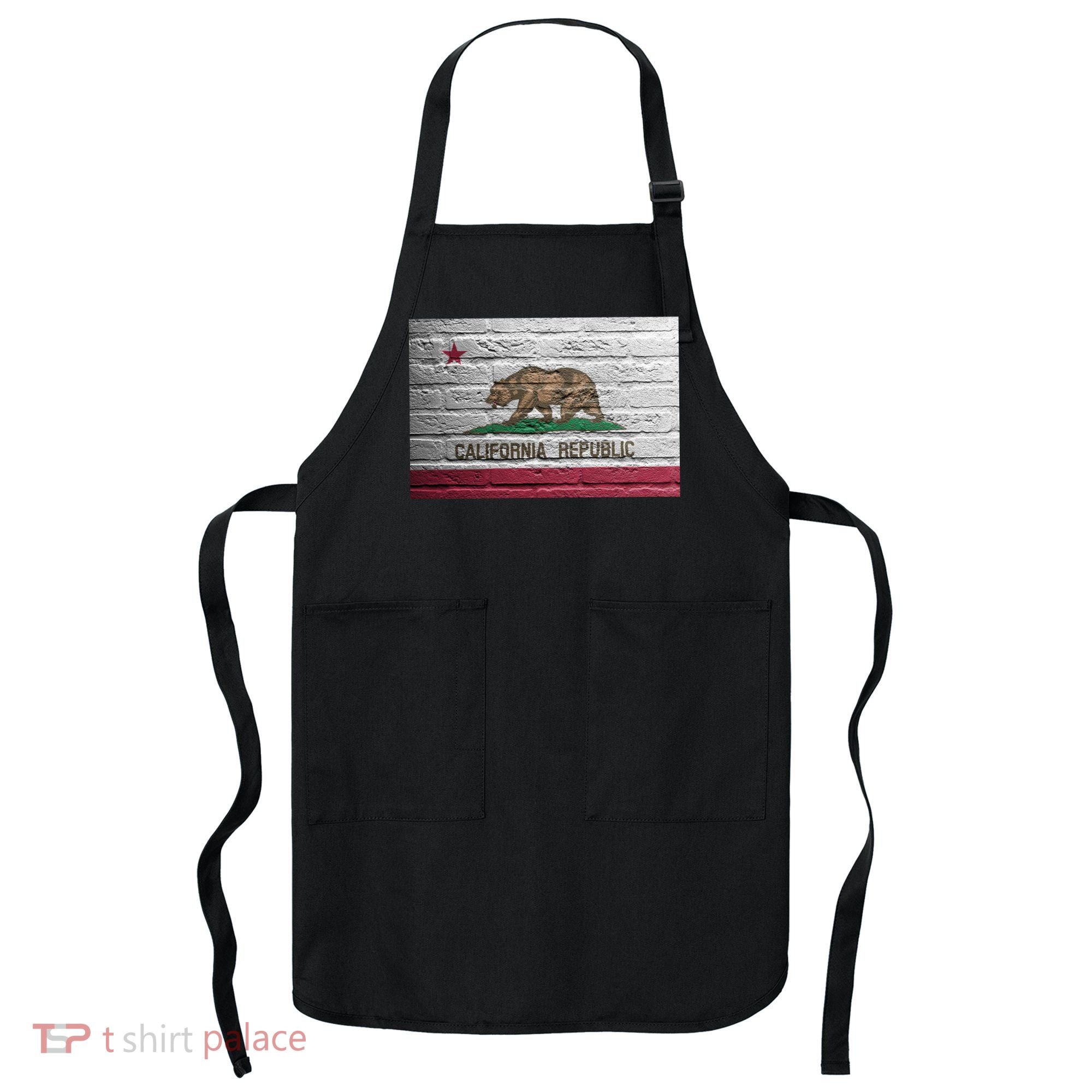 Brick California Republic Bear Flag Apron