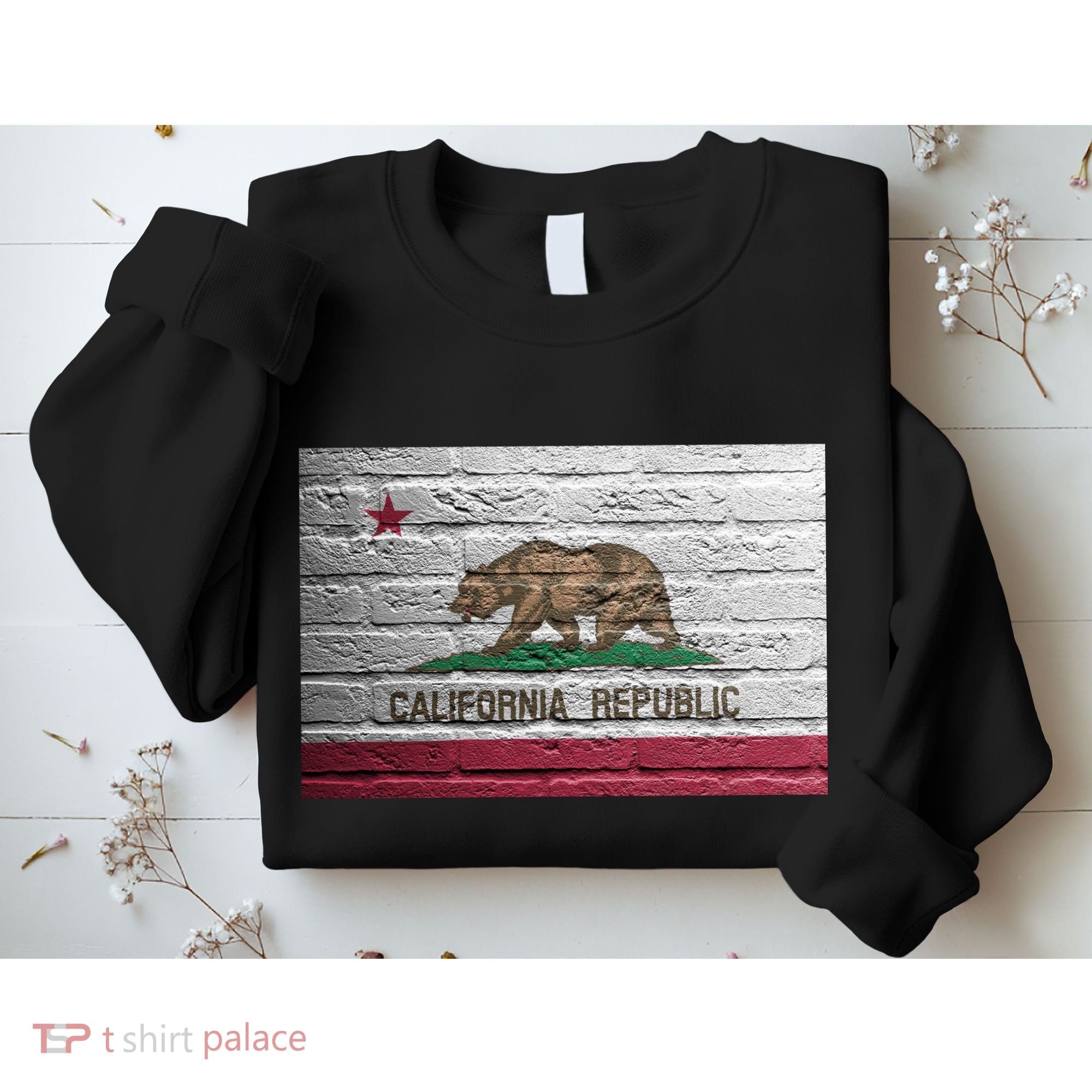 Brick California Republic Bear Flag Sweatshirt