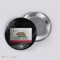 Brick California Republic Bear Flag Button thumb 0
