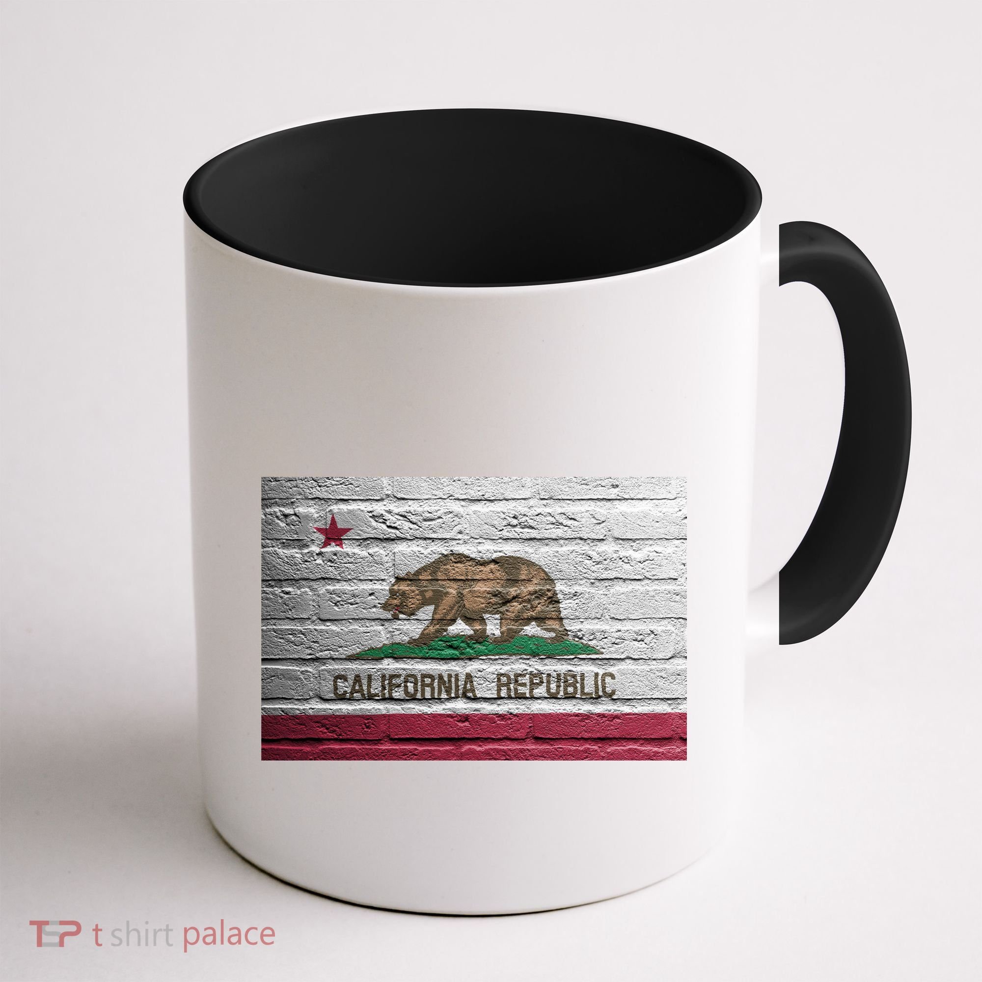 Brick California Republic Bear Flag Coffee Mug