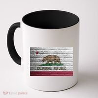 Brick California Republic Bear Flag Coffee Mug thumb 0