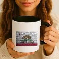 Brick California Republic Bear Flag Coffee Mug thumb 3