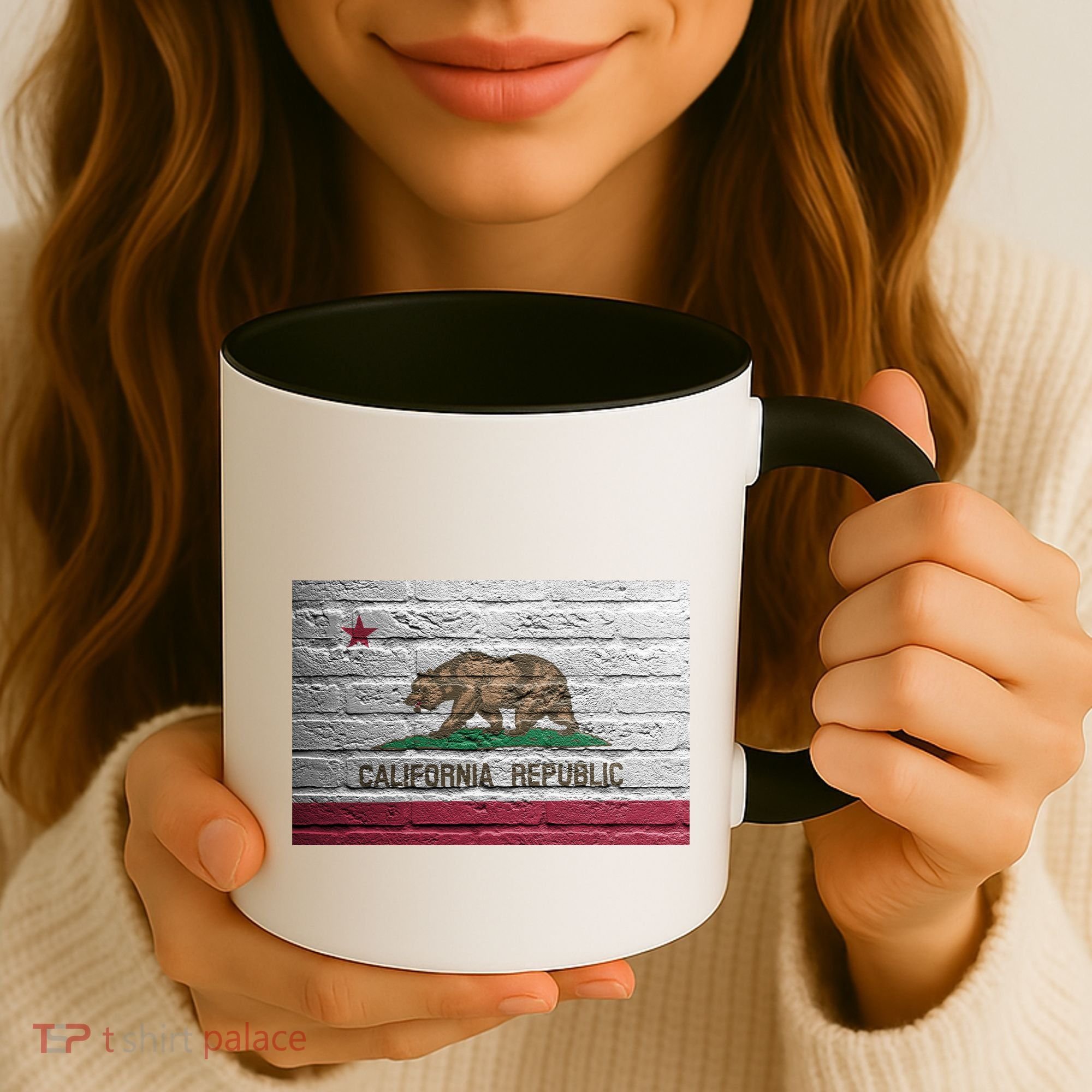 Brick California Republic Bear Flag Coffee Mug