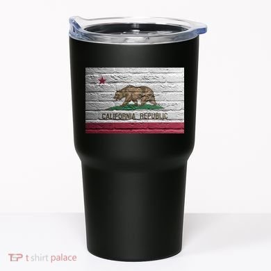 Brick California Republic Bear Flag Tumbler