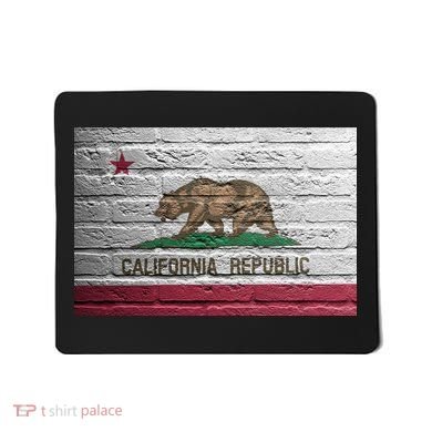 Brick California Republic Bear Flag Mousepad