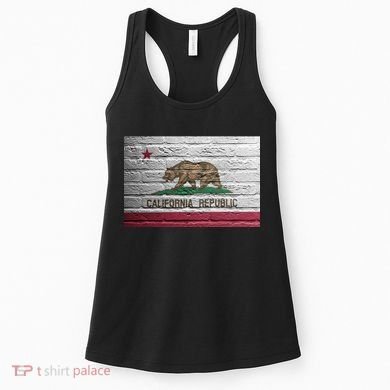 Brick California Republic Bear Flag Women's Tank Top
