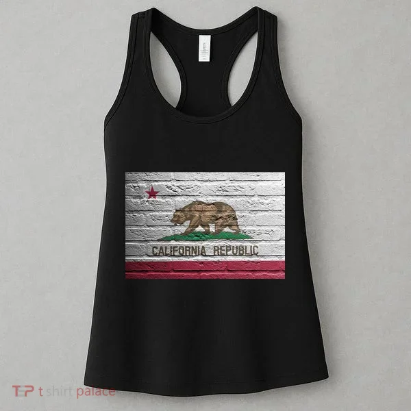 Brick California Republic Bear Flag Women's Tank Top