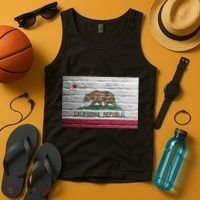 Brick California Republic Bear Flag Tank Top thumb 4