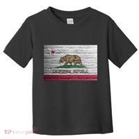 Brick California Republic Bear Flag Toddler T-Shirt thumb 0