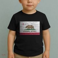 Brick California Republic Bear Flag Toddler T-Shirt thumb 2