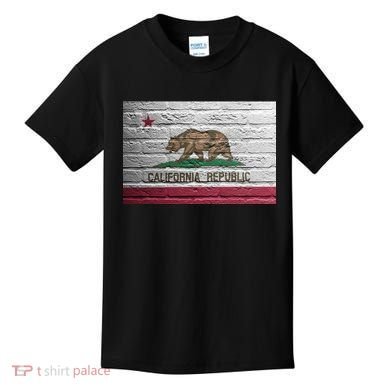 Brick California Republic Bear Flag Kids T-Shirt