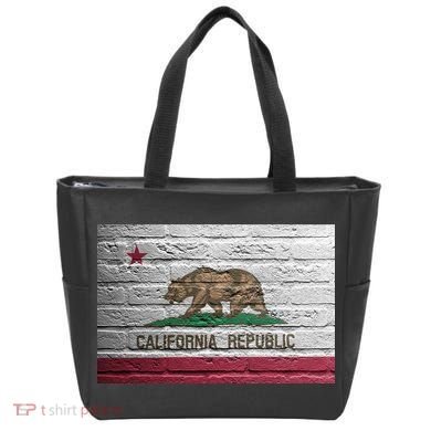 Brick California Republic Bear Flag Tote Bag