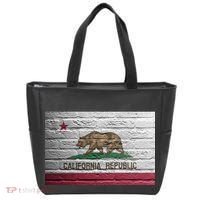 Brick California Republic Bear Flag Tote Bag thumb 0