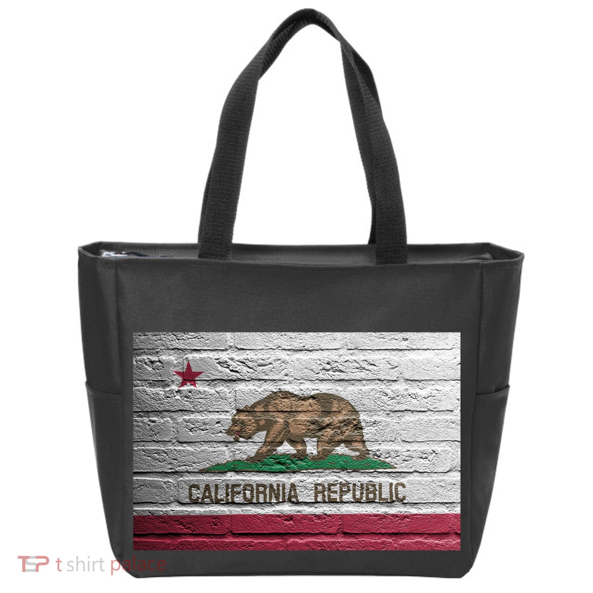 Brick California Republic Bear Flag Tote Bag