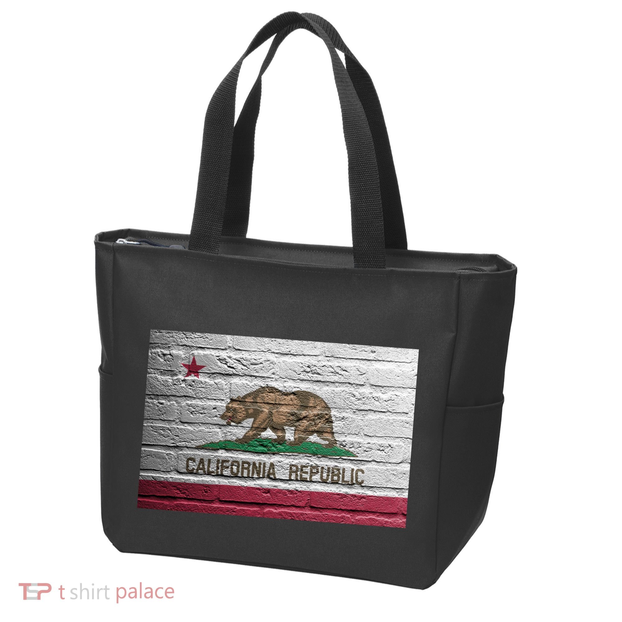 Brick California Republic Bear Flag Tote Bag