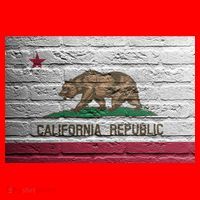 Brick California Republic Bear Flag Santa Hat thumb 1