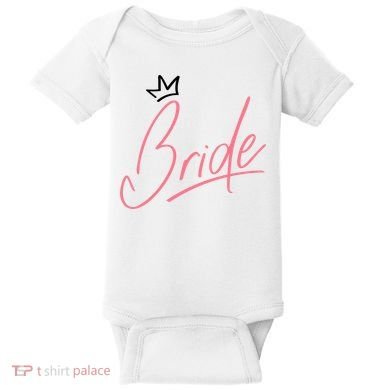 Bride Crown Baby Bodysuit