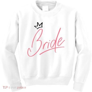 Bride Crown Kids Sweatshirt