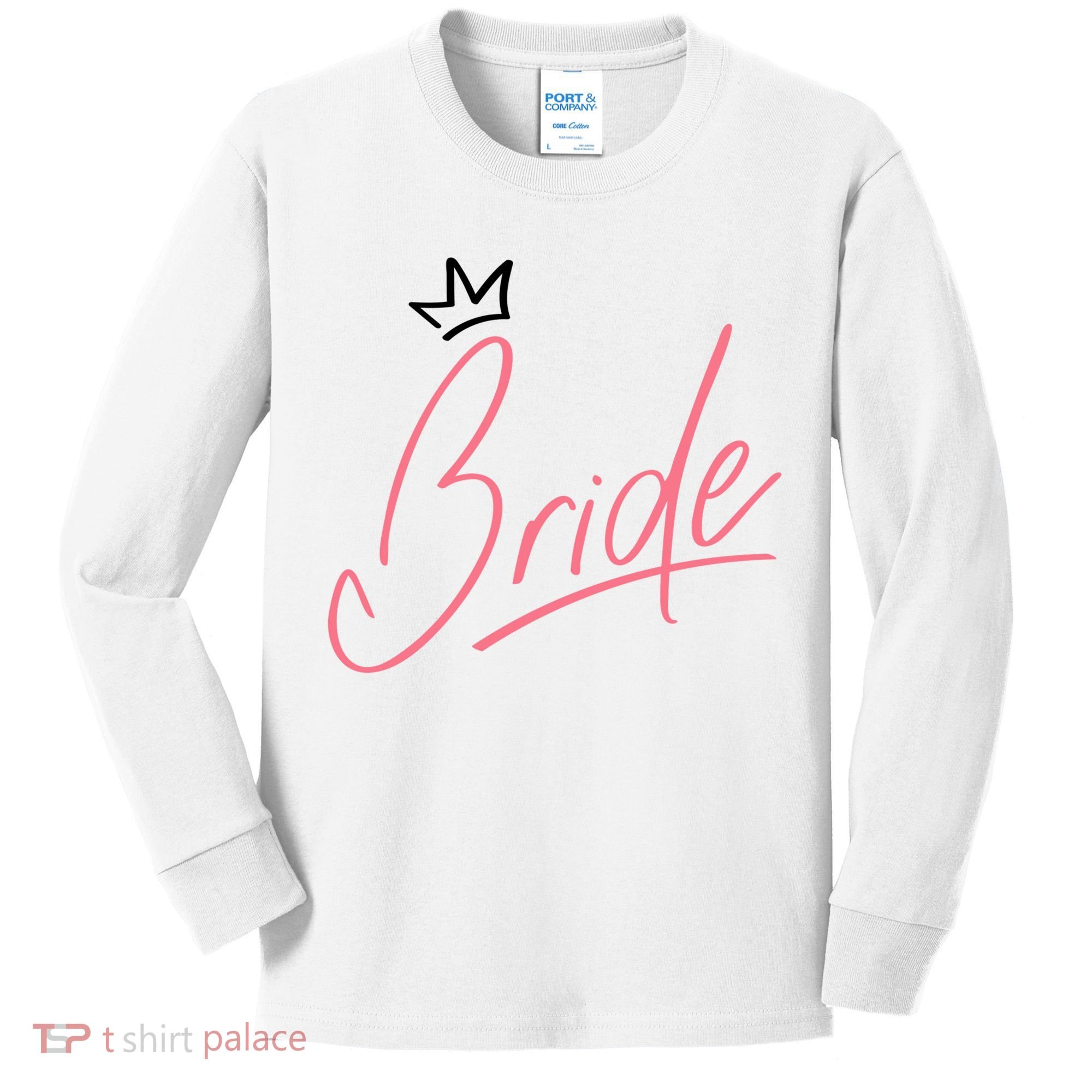 Bride Crown Kids Long Sleeve Shirt