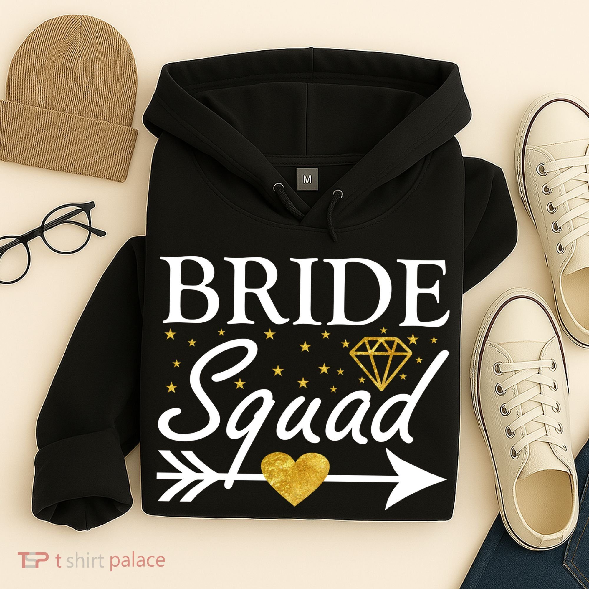 Bride Squad Arrow Hoodie