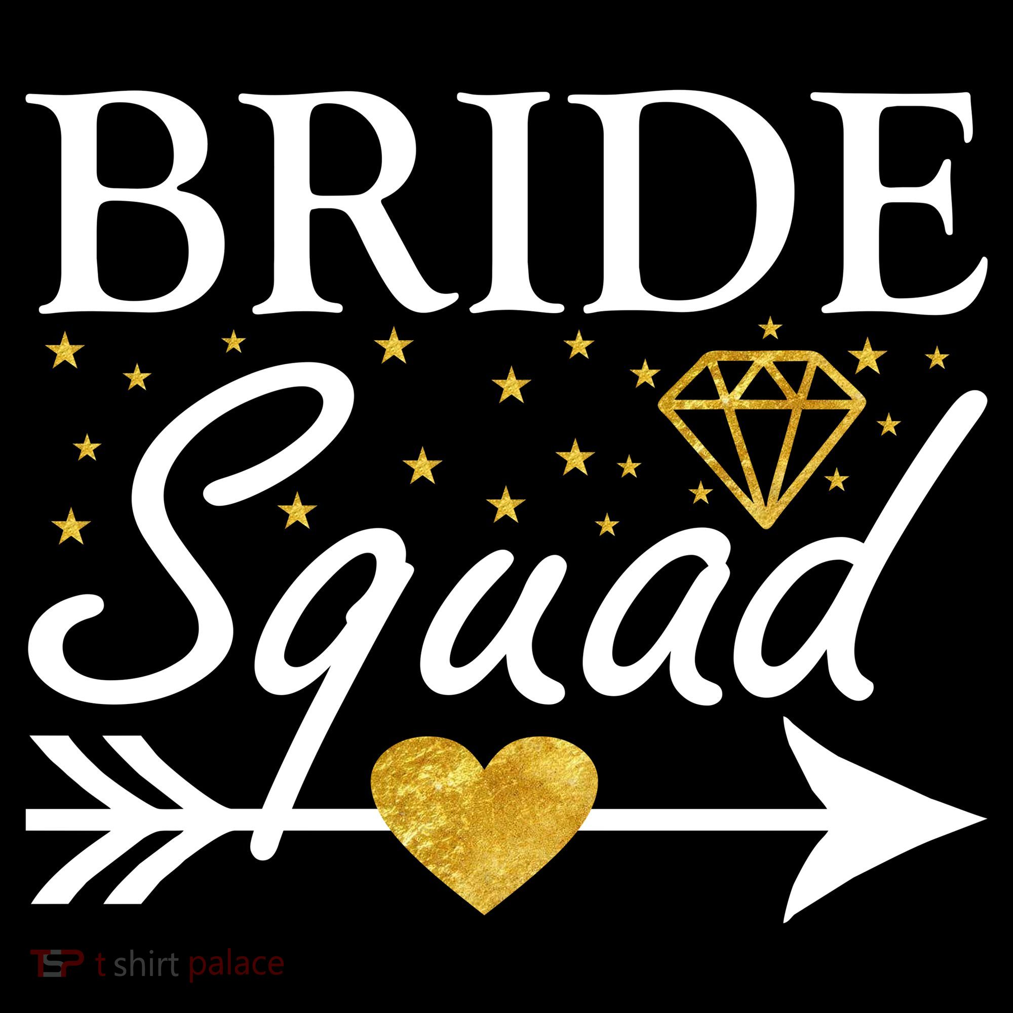 Bride Squad Arrow Women's Hoodie
