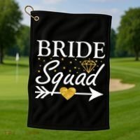 Bride Squad Arrow Golf Towel thumb 1